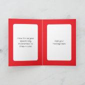 Carte Drink more coffee white red birthday (Intérieur)