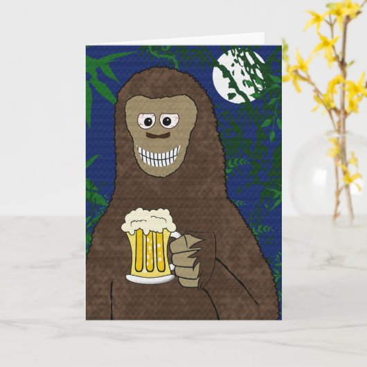Carte Drinkin Bigfoot (Fleur jaune)