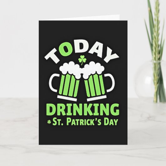 Carte Drinking St Patricks Day Card (Devant)