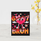 Carte Drip Ice Cream Heart 67 Valentines Bruh Six Seven  (Fleur jaune)