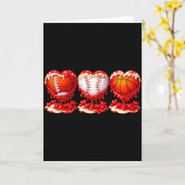 Carte Drip Valentines Day Basketball Baseball Football B (Fleur jaune)