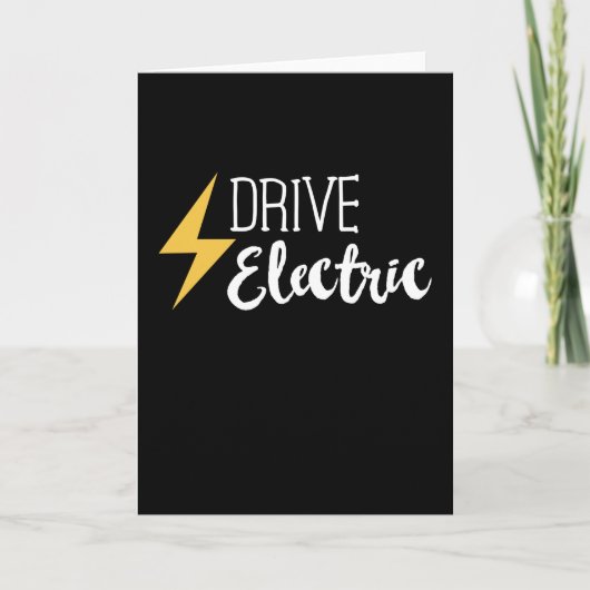 Carte Drive Electric - Voitures EV Cadeau de véhicule (Devant)