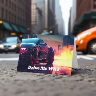 Carte Drive Me Wild Valentine's Day Card