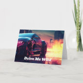 Carte Drive Me Wild Valentine's Day Card (Devant)