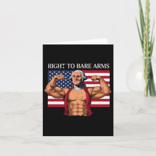 Carte Droit À L'Arme Nue George Washington Bodybuilder G