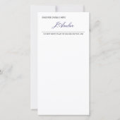 Carte Droit d'attraction Elegant Gold Abundance Check (Dos)