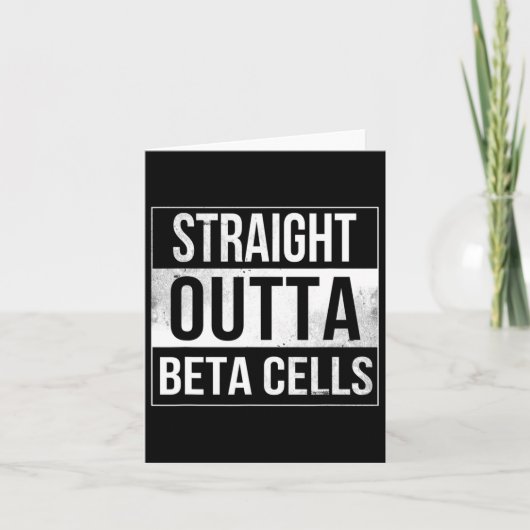 Carte Droit devant Beta Cellules Sensibilisation au diab (Devant)