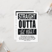 Carte DROIT OUTTA BIBLE Signet Christian Study Aid (Devant/Arrière en situation)