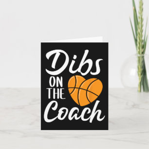 Carte Droit sur le cœur de basketball de l'entraîneur Mè