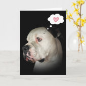 Carte Droite Bulldog (Fleur jaune)