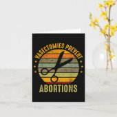 Carte Droits des femmes Les vasectomies empêchent les av (Fleur jaune)
