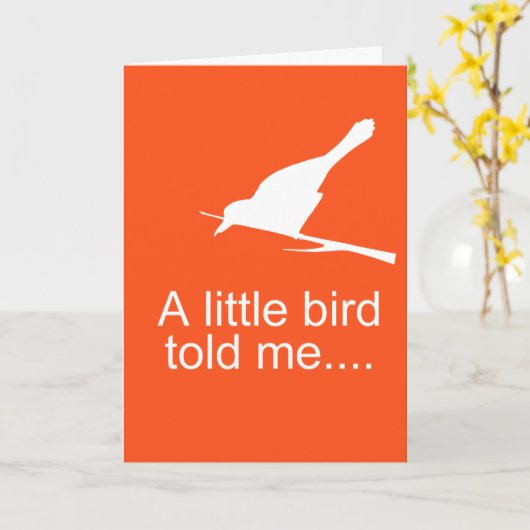 Carte drôle (Fleur jaune)