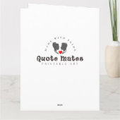 Carte Drôle 1950 Femme au foyer (Dos)