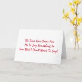 Carte Drôle, 30ème anniversaire, rouge sur blanc. (Fleur jaune)