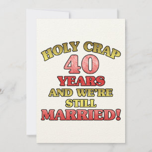 Carte Drôle 40e Anniversaire