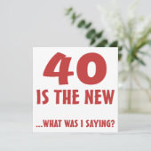 Carte Drôle 40e anniversaire Gag Dons (Debout devant)