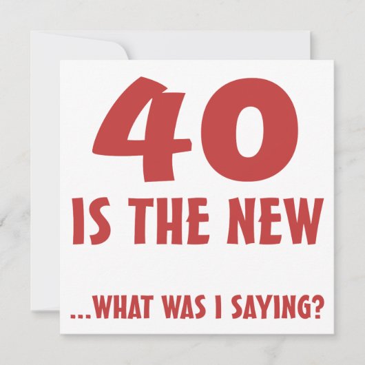 Carte Drôle 40e anniversaire Gag Dons (Devant)