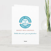 Carte Drôle 40e anniversaire Salutation (Dos)