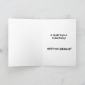 Carte Drôle 40e anniversaire Salutation (Intérieur)