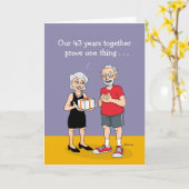 Carte Drôle 43e Anniversaire (Fleur jaune)