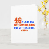Carte drôle 46 ans anniversaire (Fleur jaune)