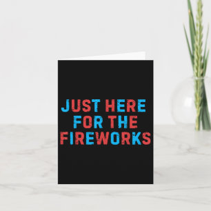 Carte Drôle 4 juillet Patriotique Usa Juste Ici Pour
