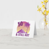 Carte Drôle 50e Anniversaire Hot (Fleur jaune)