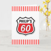 Carte drôle 60e anniversaire (Fleur jaune)