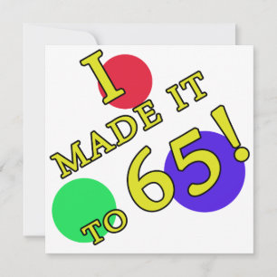 Carte Drôle 65e anniversaire Gag Dons