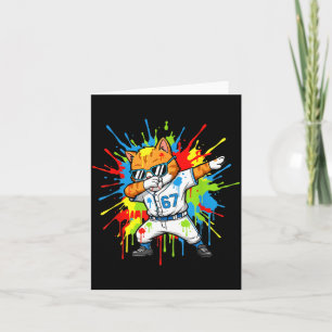Carte Drôle 67 Baseball Dabbing Chat 6 7 Crème Glacée Qu