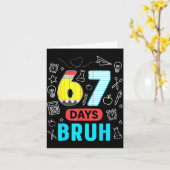 Carte Drôle 67 Jours Mec Six Sept Mème Professeur Enfant (Fleur jaune)