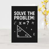 Carte Drôle 67 Mathématic Drôle Résolvez Le Problème Pro (Fleur jaune)