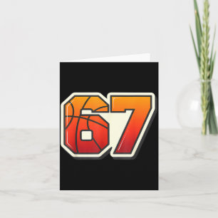 Carte Drôle 67 Mème Basketball Glace Crème Goutte Six Se