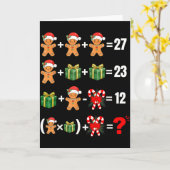 Carte Drôle 67 Mème Bonbon Joyeux Père Noël Prof de Math (Fleur jaune)