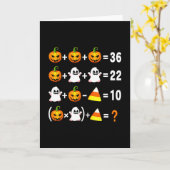 Carte Drôle 67 Mème Citrouille Fantôme Prof de Maths Hal (Fleur jaune)