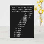 Carte Drôle 67 Mème Code Binaire Tech Geek Numérique Six (Fleur jaune)