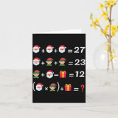 Carte Drôle 67 Meme Noël Prof de Maths Santa Six Sept (Fleur jaune)