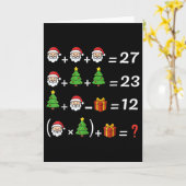 Carte Drôle 67 Mème Noël Prof de Maths Santa Six Sept (Fleur jaune)