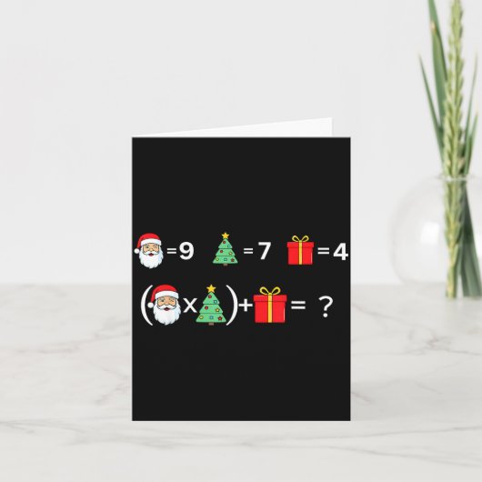 Carte Drôle 67 Mème Noël Prof de Maths Santa Six Sev (Devant)