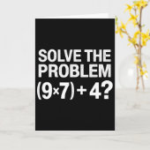 Carte Drôle 67 Mème Pemdas Prof de maths Brainrot Élémen (Fleur jaune)