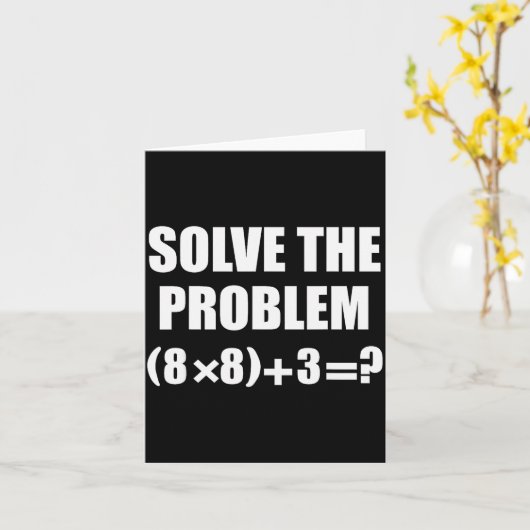 Carte Drôle 67 Meme Pemdas Prof de Maths Élémentaire Cer (Fleur jaune)