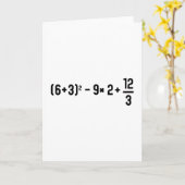 Carte Drôle 67 Meme Pemdas Prof de Maths Élémentaire Cer (Fleur jaune)