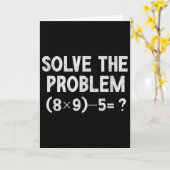 Carte Drôle 67 Mème Pemdas Prof de Maths Élémentaire Cer (Fleur jaune)