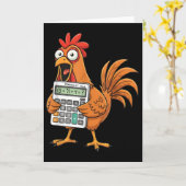 Carte Drôle 67 Mème Pemdas Prof de Maths Six Sept Poulet (Fleur jaune)
