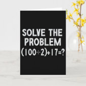 Carte Drôle 67 Meme Pemdas Professeur de mathématiques é (Fleur jaune)