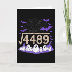 Carte Drôle 67 Mème Prof de maths 6 7 Halloween Carré Ro