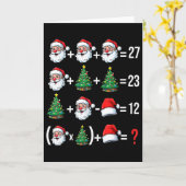 Carte Drôle 67 Mème Santa Prof de Maths Noël Pyjama (Fleur jaune)