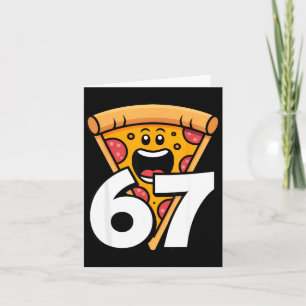 Carte Drôle 67 Mème Six Sept Humour Nourriture Zza