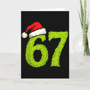 Carte Drôle 67 Noël Six Sept Meme 6 7 Ados Garçons G
