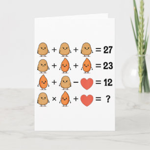 Carte Drôle 67 Ordre Des Opérations Patate Douce Grouchy